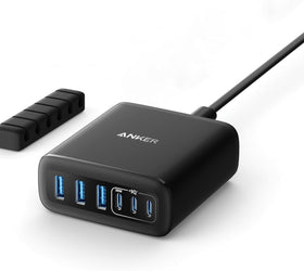 Anker USB-C och USB-A-laddare, 112W Max 6-portars laddningsstation