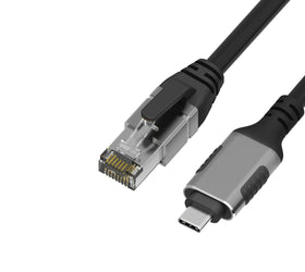 NÖRDIC 10m USB-C 3.1 till RJ45 1Gbps LAN Windows, MacOS, Linux, ChromeOS