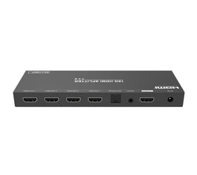 NÖRDIC HDMI Splitter 1 to 4 4K60Hz with extractor Optical SPDIF Stereo HDCP2.2 HDR10+, Dolby