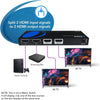 HDMI Splitter 2 in 2 Out, 4K@120Hz, Dolby Vision Pass-Through, HDCP 2.3, Auto EDID Management