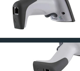 Advanced Plus 1D Streckkodsskanner Kabelbunden 1D Laser Svart/Grå Handskanner USB, RJ45, vit