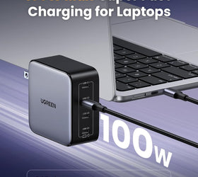 UGREEN 100W USB C Charger Block, Nexode 4-Port Type C Charger GaN Charger
