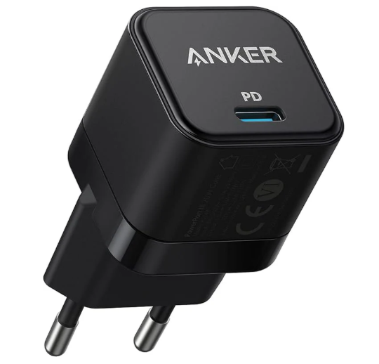 Anker PowerPort III Cube 20W strömadapter, USB-C, svart