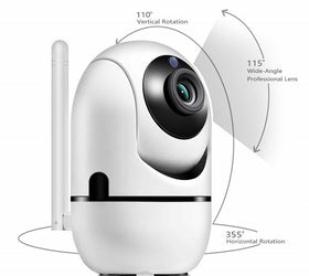 2.0 Megapixel Smart 1080p Wifi IP Camera Pan/Tilt Auto Tracking Nightvision Full HD, indoor