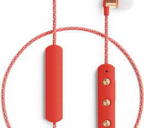 SUDIO TIO trådlösa hörlurar in-ear med mikrofon, Korall (orangeröd)