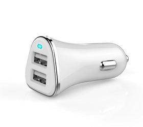 Snabb billaddare 2x2,4A portar USB A total 3,4A