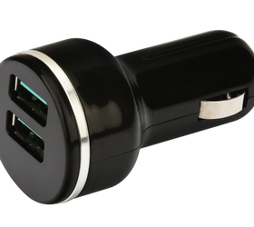 2xUSB snabb billaddare Quick Charger 3.0 18W