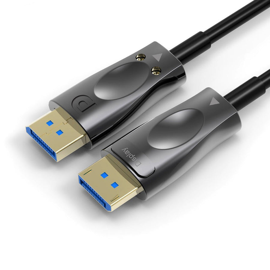 15m Fiber AOC Displayport till Displayport kabel ver 1.4 UHD 8K 60Hz 4K 120Hz 32,4Gbps 10-bit HDR