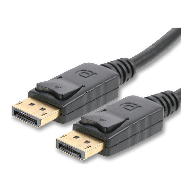 50cm Displayport till Displayport kabel ver 1.2 UHD 4Kx2K i 60Hz 21,6Gbps dubbelskärmad