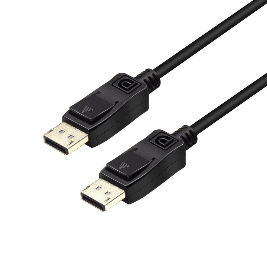 NÖRDIC 3m Displayport till Displayport kabel ver 1.4 UHD 8K i 60Hz 32,4Gbps 10-bit HDR dubbelskärmad ren koppar 99,99%
