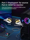 50cm Displayport till HDMI 4K60Hz Dynamic HDR 18Gbps