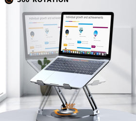 NÖRDIC  bärbarställ för upp till 17" roterbart och justerbar höjd notebookställ laptopstativ dark grey