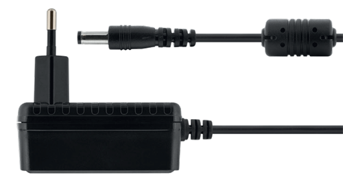 DELTACO nätadapter, 100-240V AC 50/60Hz till 5V DC, 3A, 1,5m kabel, svart