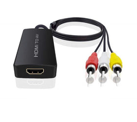 HDMI till AV 3xRCA CVBS kompositvideo adapter med ljud, upplösning upp till 1080p 1m