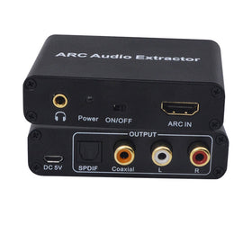 HDMI ARC till RCA SPDIF Toslink Coaxial och stereo HDMI ARC Konvertare DAC