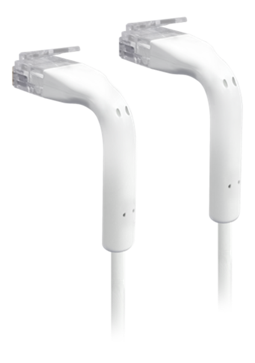 Ubiquiti UniFi Ethernet U/UTP Patch RJ45 Cable 3m böjbar ultratunn vit U-Cable-Patch-3M-RJ45