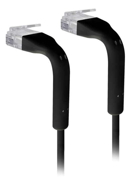 Ubiquiti UniFi Ethernet U/UTP Patch RJ45 Cable 2m böjbar ultratunn svart U-Cable-Patch-2M-RJ45-BK