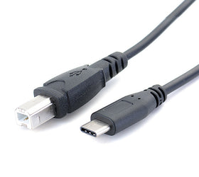 USB-C 2.0 till USB 2.0 B datakabel 1m USB skrivarkabel