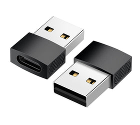 USB C till OTG USB A mini adapter metal svart
