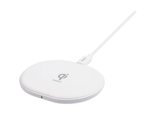 Wireless charger, 10 W, USB-C, Qi certified, white