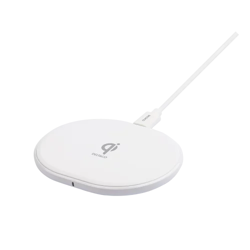 Wireless charger, 10 W, USB-C, Qi certified, white