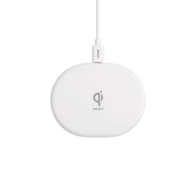 Wireless charger, 10 W, USB-C, Qi certified, white