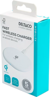 Wireless charger, 10 W, USB-C, Qi certified, white