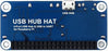 USB HUB HAT med 4 portar för Raspberry Pi Zero/A+/B/B+/2/3 – Stöd för USB-A och seriell felsökning via USB till UART