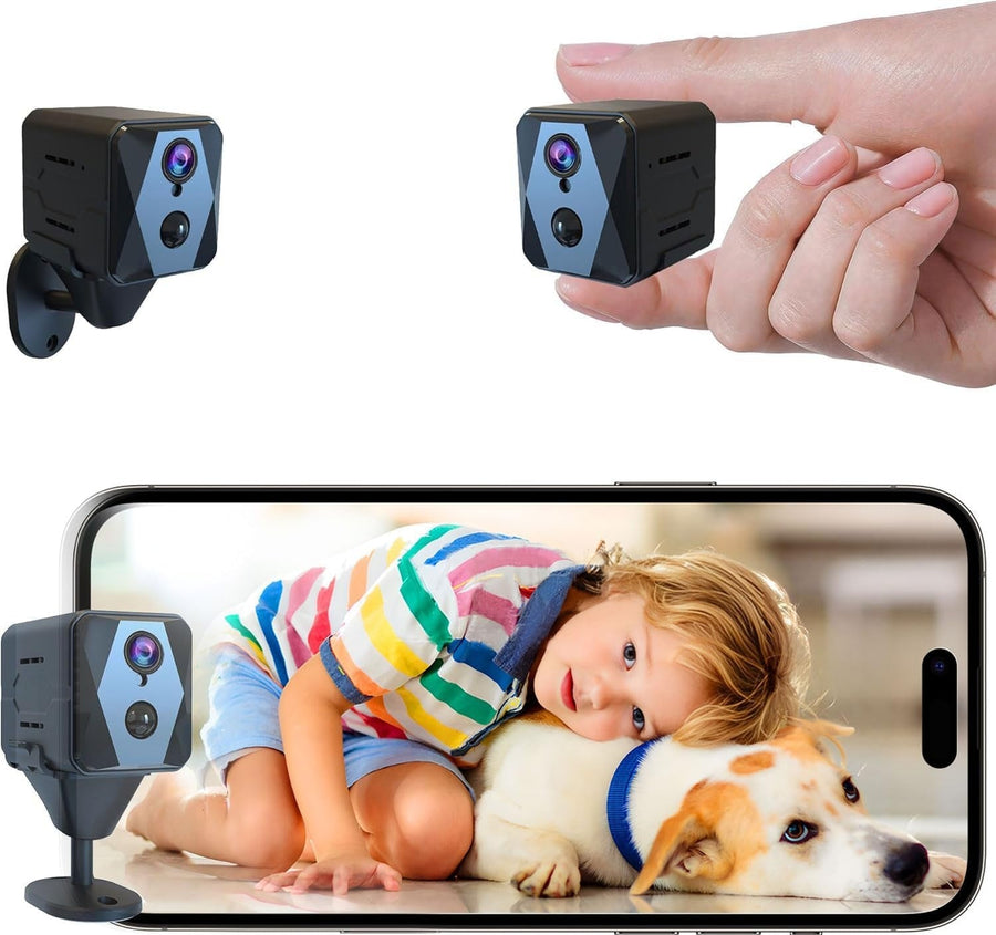 5GHz WiFi Mini-Kamera, 4K Trådlös Inomhus Övervakningskamera