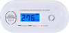 kolmonoxiddetektor med digital display och termometer, batteridriven, 10 års sensor