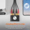 Bluetooth 5.0 Stereo amplifier digital Audio Class D förstärkare 2x50W AUX/USB/BT Svart