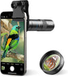 APEXEL 10X Tele-Macro Pro Dual Lens 2-i-1, portabelt telefoto- och makroobjektiv med clip-fäste för smartphones