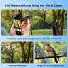 APEXEL 10X Tele-Macro Pro Dual Lens 2-i-1, portabelt telefoto- och makroobjektiv med clip-fäste för smartphones
