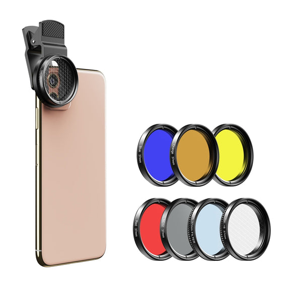 APEXEL 37mm 7-i-1 Anpassningsbart Filter Kit Graduated Color