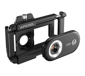 APEXEL Phone Micro Lens Nano Zoom for Android/iPhone With LED UV Light/CPL/Universal Clip APL-MS200