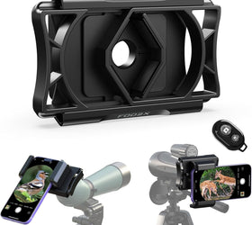 APEXEL Universal Mobile Phone Microscope Adapter with Remote Shutter Release 360° Rotation