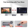 AV Access iDock D23i Dockningsstation och KVM-switch 2 till 3, Triple Monitor för 2st Desktop-PCs, 8K@60Hz, 5xUSB-A, 1xUSB-C, 1G Ethernet, Ljud, SD