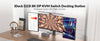 AV Access iDock D23i Dockningsstation och KVM-switch 2 till 3, Triple Monitor för 2st Desktop-PCs, 8K@60Hz, 5xUSB-A, 1xUSB-C, 1G Ethernet, Ljud, SD