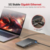 AV Access iDock B30 Dockningsstation och KVM-switch 3 till 2, Dual 4K Monitor för laptop + 2st Desktop-PCs, 4K@60Hz, 5xUSB-A, 1G Ethernet, 65W laddning för laptop, Ljud/Mikrofon, EDID