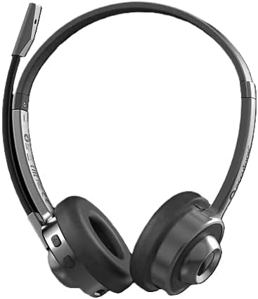 Accutone Sonar 280 Bluetooth USB Headset, Wireless Headset with mic for Work Over-Head Design, Active Noise Cancelling Mic, 14Hr Battery Life