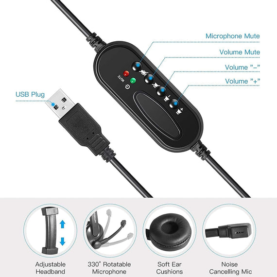 Accutone Stereo USB Headset