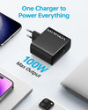 Anker 100W USB-C laddare, PIQ 3.0 kompakt snabbladdare