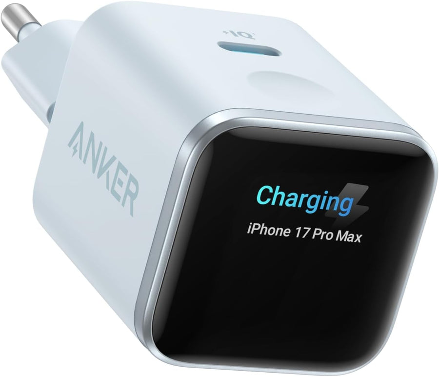 Anker Nano 45W Smart Display USB-C-laddare 45W, vit