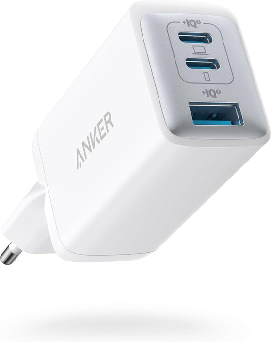 Anker Nano 65W USB-C laddare, 3-portars PPS-snabbladdare, iPad-laddare