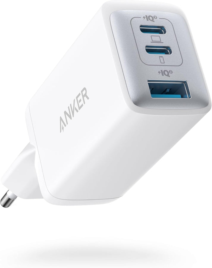 Anker Nano 65W USB-C laddare, 3-portars PPS-snabbladdare, iPad-laddare
