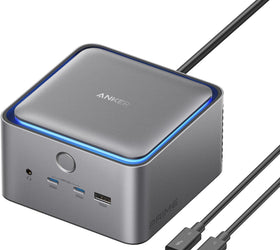 Anker Prime Thunderbolt 5-dockningsstation, 8K@60Hz/6K/4K, 120Gbps, 14 portar + 140W laddning för Thunderbolt 5/4-laptops