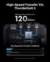 Anker Prime Thunderbolt 5-dockningsstation, 8K@60Hz/6K/4K, 120Gbps, 14 portar + 140W laddning för Thunderbolt 5/4-laptops