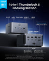 Anker Prime Thunderbolt 5-dockningsstation, 8K@60Hz/6K/4K, 120Gbps, 14 portar + 140W laddning för Thunderbolt 5/4-laptops