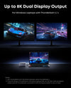 Anker Prime Thunderbolt 5-dockningsstation, 8K@60Hz/6K/4K, 120Gbps, 14 portar + 140W laddning för Thunderbolt 5/4-laptops