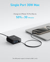 Anker USB-C och USB-A-laddare, 112W Max 6-portars laddningsstation